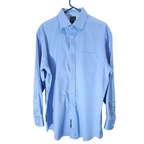 Jos. A. Bank Men's Classic-Fit Light Blue Dress Shirt, Long Sleeve Button-Down, - Picture 1 of 11